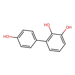 (1,1'-Biphenyl)-2,3,4'-triol structure