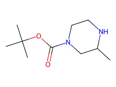 tert-Butyl 3-methylpiperazine-1-carboxylate structure