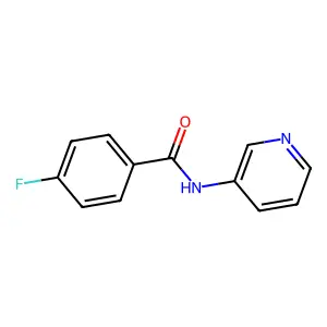4-fluoro-N-(3-pyridinyl)benzamide structure