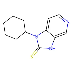 1-cyclohexyl-1H-imidazo[4,5-c]pyridine-2-thiol structure