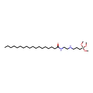 N-[2-[[3-(Trimethoxysilyl)propyl]amino]ethyl]octadecanamide structure