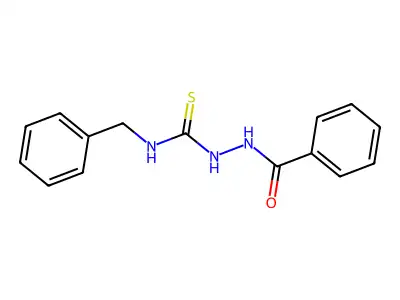 2-benzoyl-N-benzylhydrazinecarbothioamide structure