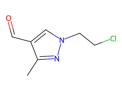 1-(2-Chloroethyl)-3-methyl-1H-pyrazole-4-carbaldehyde structure
