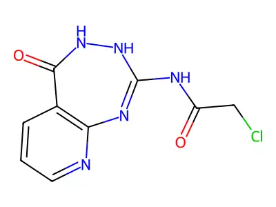 Acetamide, 2-chloro-N-(3,4-dihydro-5-oxo-5H-pyrido(2,3-e)(1,3,4)triazepin-2-yl)- structure