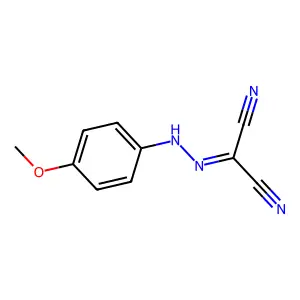 2-(2-(4-Methoxyphenyl)hydrazinylidene)propanedinitrile structure