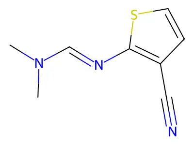 N'-(3-cyanothiophen-2-yl)-N,N-dimethylmethanimidamide structure