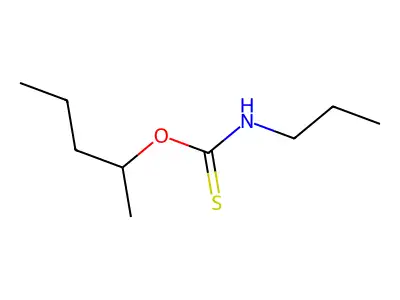 O-pentan-2-yl N-propylcarbamothioate structure