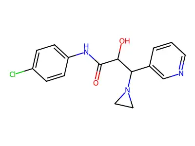 3-(Aziridin-1-yl)-N-(4-chlorophenyl)-2-hydroxy-3-(pyridin-3-yl)propanamide structure