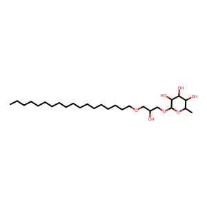 2-(2-Hydroxy-3-octadecoxypropoxy)-6-methyloxane-3,4,5-triol structure