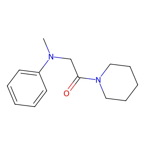 Piperidine, 1-(N-methyl-N-phenylglycyl)- structure