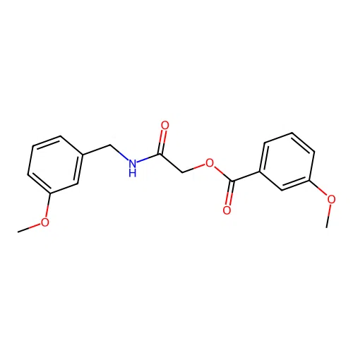2-((3-Methoxybenzyl)amino)-2-oxoethyl 3-methoxybenzoate structure