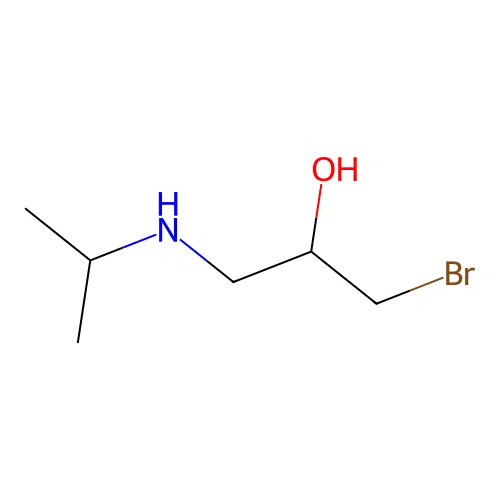 1-Bromo-3-(propan-2-ylamino)propan-2-ol structure