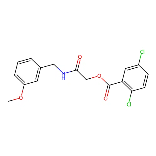 [2-[(3-Methoxyphenyl)methylamino]-2-oxoethyl] 2,5-dichlorobenzoate structure