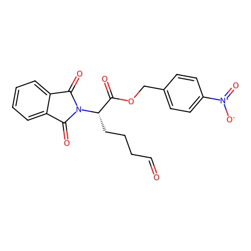 Phthalyl-allysine-4-nitrobenzyl ester structure