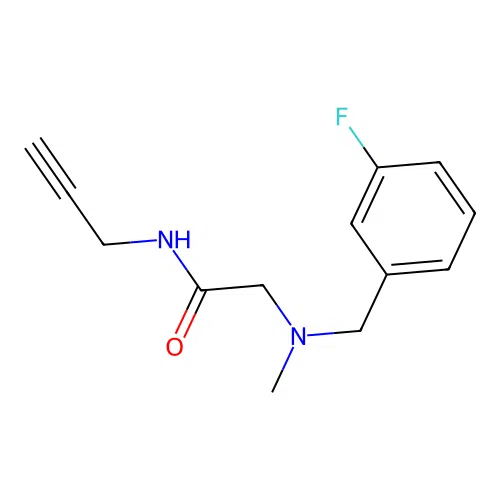 2-((3-Fluorobenzyl)(methyl)amino)-N-(prop-2-yn-1-yl)acetamide structure