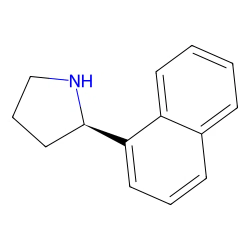 (2R)-2-naphthalen-1-ylpyrrolidine structure