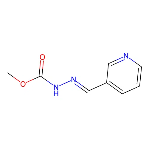 Methyl 2-(pyridin-3-ylmethylene)hydrazinecarboxylate structure