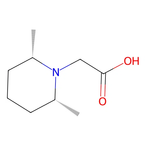 [cis-2,6-Dimethylpiperidin-1-yl]acetic acid structure