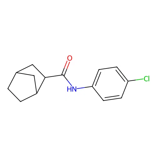 N-(4-chlorophenyl)bicyclo[2.2.1]heptane-2-carboxamide structure