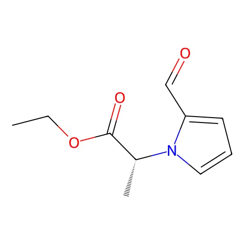 (R)-Ethyl 2-(2-formyl-1H-pyrrol-1-yl)propanoate structure