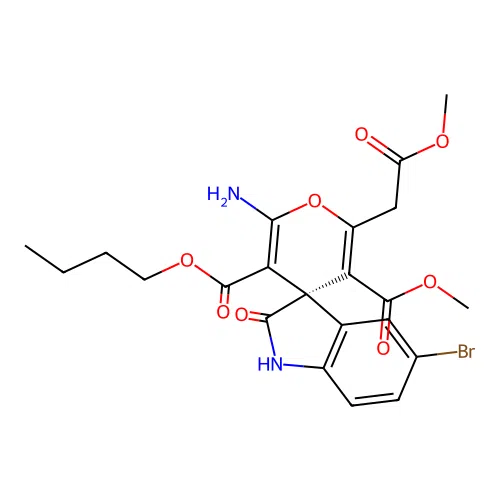 C22H23BrN2O8 structure