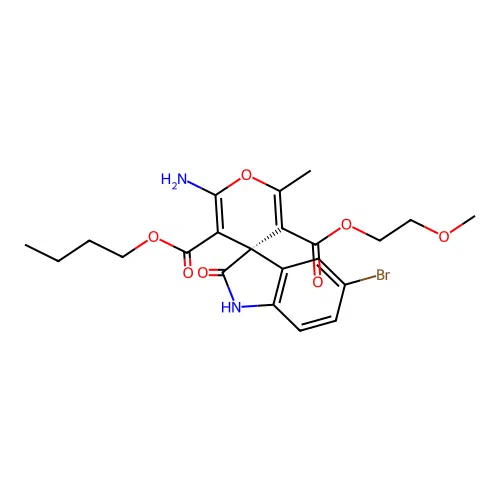C22H25BrN2O7 structure