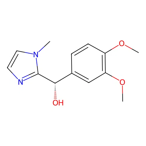 (S)-(3,4-dimethoxyphenyl)(1-methyl-1H-imidazol-2-yl)methanol structure