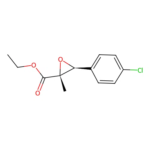 (2R,3S)-ethyl 3-(4-chlorophenyl)-2-methyloxirane-2-carboxylate structure