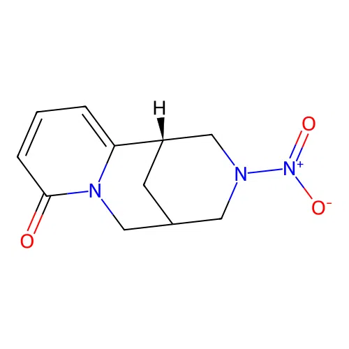 (1S)-11-nitro-7,11-diazatricyclo[7.3.1.02,7]trideca-2,4-dien-6-one structure