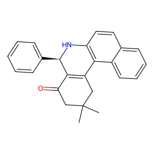 (5R)-2,2-dimethyl-5-phenyl-1,3,5,6-tetrahydrobenzo[a]phenanthridin-4-one structure