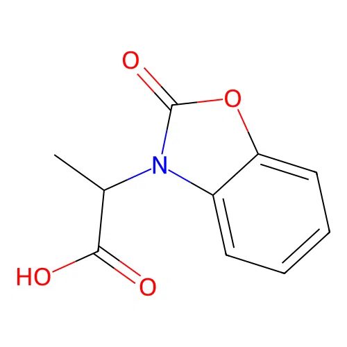 2-(2-Oxo-benzooxazol-3-yl)-propionic acid structure