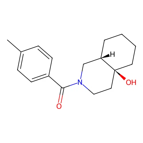 [(4aS,8aS)-4a-hydroxy-1,3,4,5,6,7,8,8a-octahydroisoquinolin-2-yl]-(4-methylphenyl)methanone structure