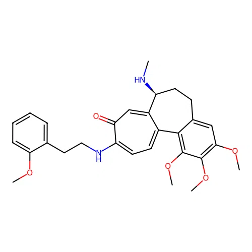 (7S)-1,2,3-trimethoxy-10-[2-(2-methoxyphenyl)ethylamino]-7-(methylamino)-6,7-dihydro-5H-benzo[a]heptalen-9-one structure