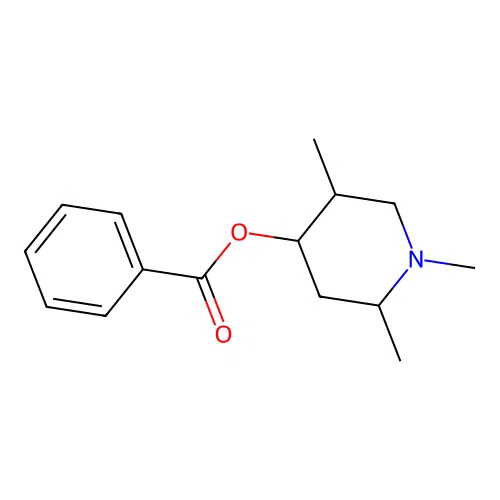 1,2,5-Trimethyl-4-piperidinyl benzoate structure