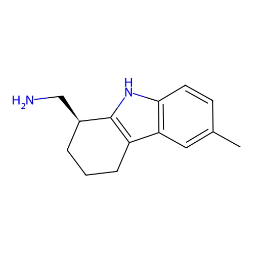 (S)-(6-methyl-2,3,4,9-tetrahydro-1H-carbazol-1-yl)methanamine structure