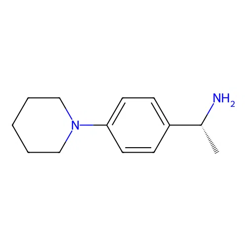 (1R)-1-[4-(Piperidin-1-yl)phenyl]ethan-1-amine structure
