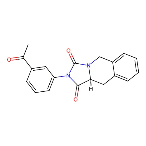 (10aS)-2-(3-acetylphenyl)-10,10a-dihydro-5H-imidazo[1,5-b]isoquinoline-1,3-dione structure
