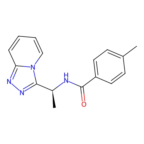 4-methyl-N-[(1S)-1-([1,2,4]triazolo[4,3-a]pyridin-3-yl)ethyl]benzamide structure