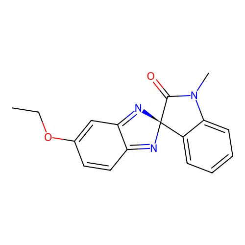 (R)-5-ethoxy-1'-methylspiro[benzo[d]imidazole-2,3'-indolin]-2'-one structure
