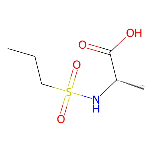 (2s)-2-(Propane-1-sulfonamido)propanoic acid structure