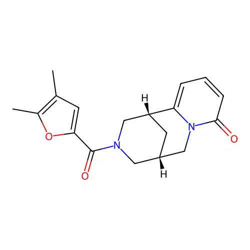 (1R,5S)-3-(4,5-dimethylfuran-2-carbonyl)-3,4,5,6-tetrahydro-1H-1,5-methanopyrido[1,2-a][1,5]diazocin-8(2H)-one structure