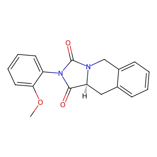 (10aS)-2-(2-methoxyphenyl)-10,10a-dihydro-5H-imidazo[1,5-b]isoquinoline-1,3-dione structure