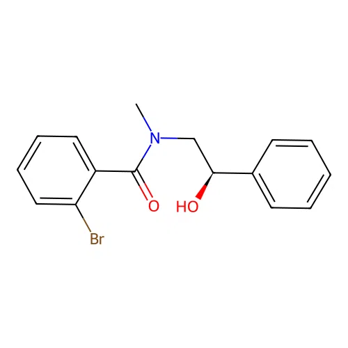 2-bromo-N-[(2R)-2-hydroxy-2-phenylethyl]-N-methylbenzamide structure