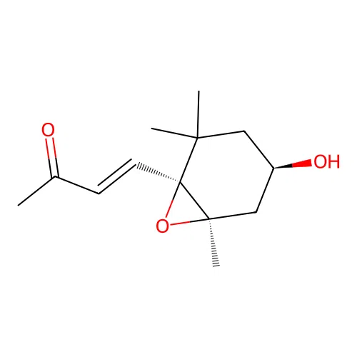 4-(4-Hydroxy-2,2,6-trimethyl-7-oxa-bicyclo[4.1.0]hept-1-yl)-but-3-en-2-one structure