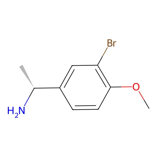 (1R)-1-(3-bromo-4-methoxyphenyl)ethan-1-amine structure