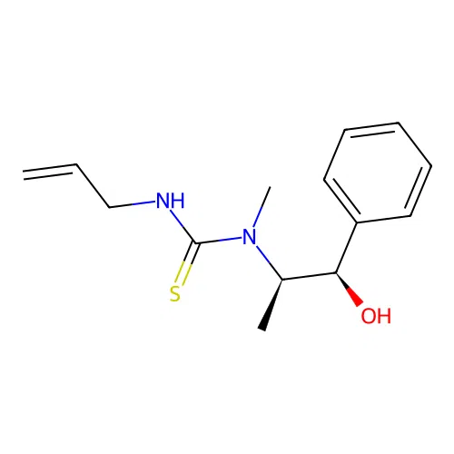 3-allyl-1-((1R,2R)-1-hydroxy-1-phenylpropan-2-yl)-1-methylthiourea structure