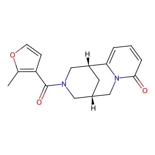 (1R,5S)-3-(2-methylfuran-3-carbonyl)-3,4,5,6-tetrahydro-1H-1,5-methanopyrido[1,2-a][1,5]diazocin-8(2H)-one structure