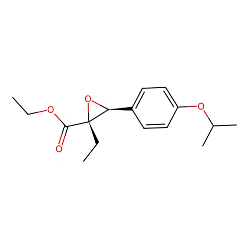 (2R,3S)-ethyl 2-ethyl-3-(4-isopropoxyphenyl)oxirane-2-carboxylate structure