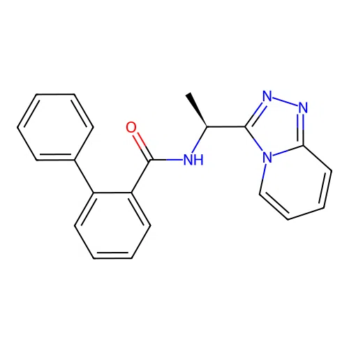 N-[(1S)-1-([1,2,4]triazolo[4,3-a]pyridin-3-yl)ethyl]biphenyl-2-carboxamide structure