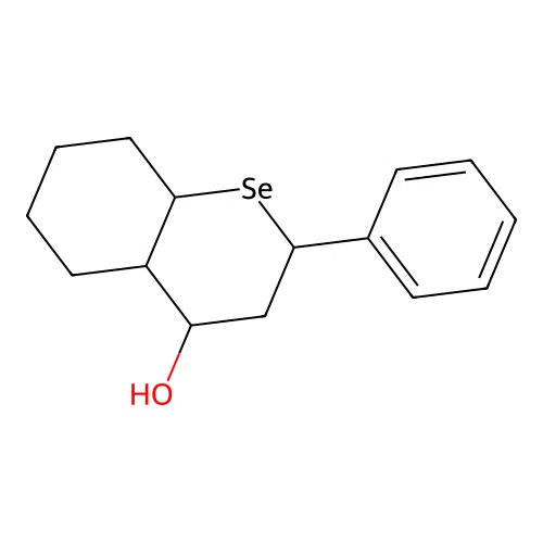 2-phenyloctahydro-2H-selenochromen-4-ol structure